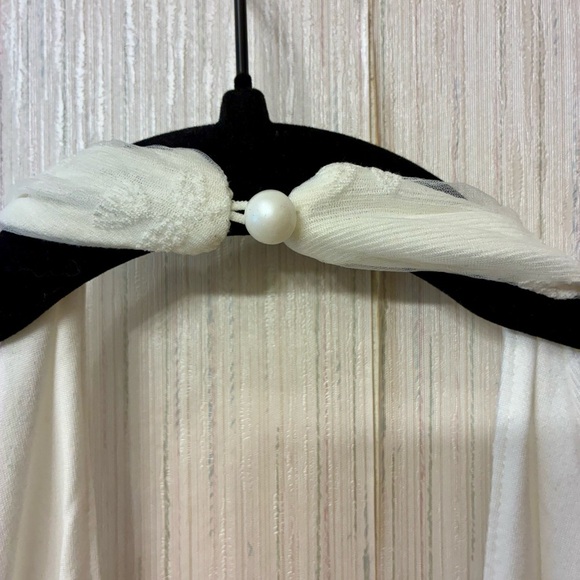 Y2K White Lace Halter Mini Dress Coquette Backless Crochet Summer Party Dress xs - Picture 8 of 9